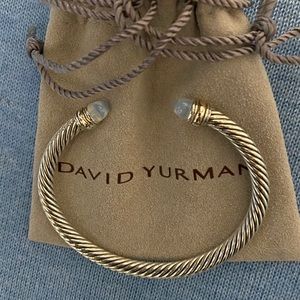 David Yurman 4mm Cable  Moonstone Bracelet